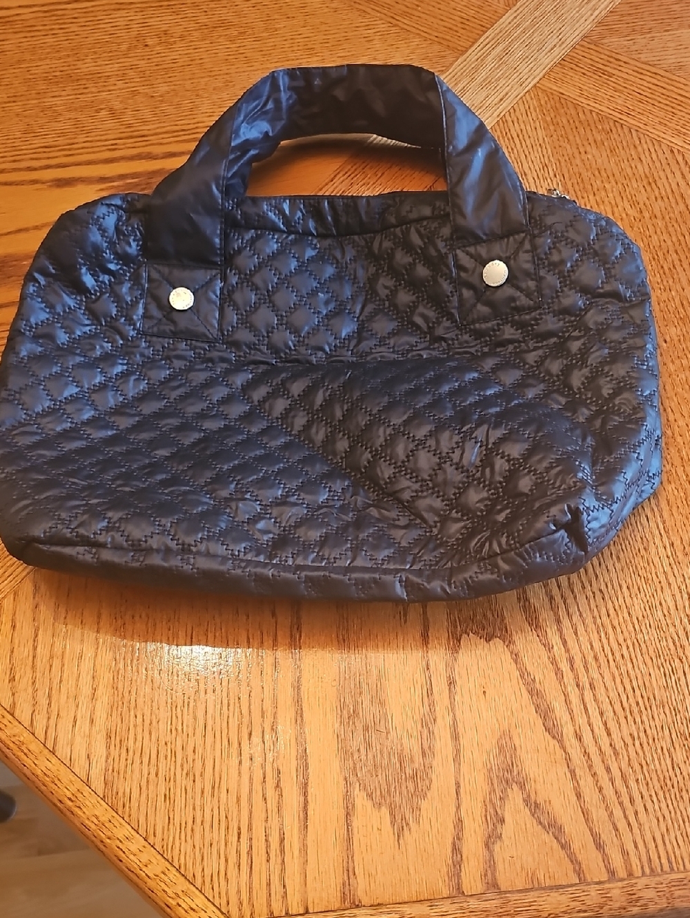 Laundry Brand Black Quilted Women's Nylon  Tote Bag - Classic Quilted Carryall